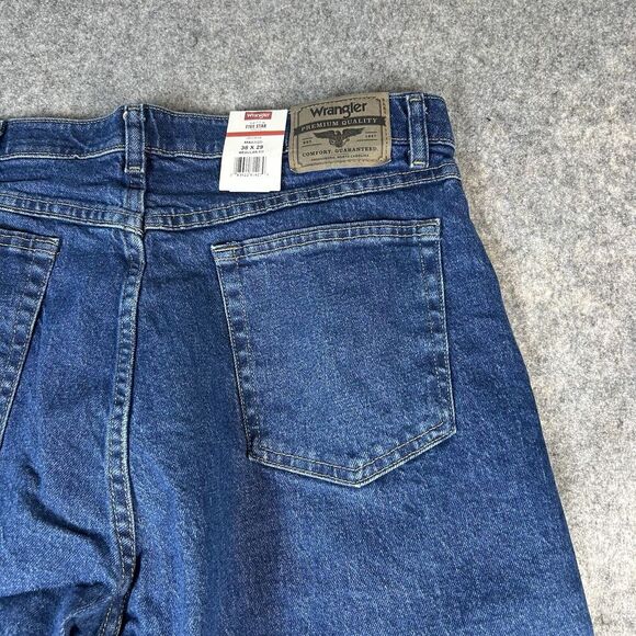 Wrangler Jeans Five Star 38X29 Medium Wash Denim Premium Regular Fit Stretch - Picture 11 of 13